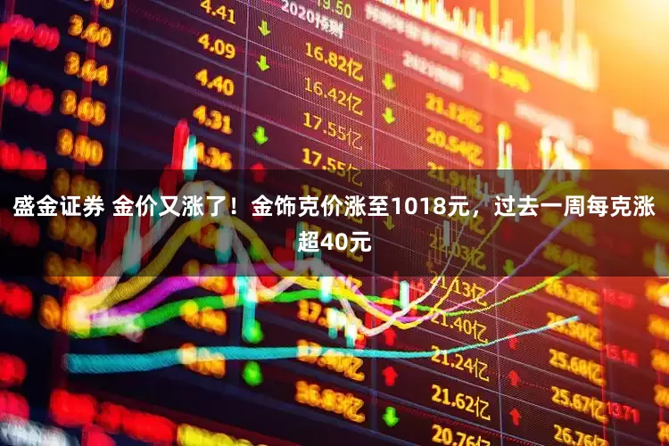 盛金证券 金价又涨了！金饰克价涨至1018元，过去一周每克涨超40元