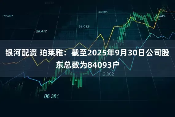 银河配资 珀莱雅：截至2025年9月30日公司股东总数为84093户